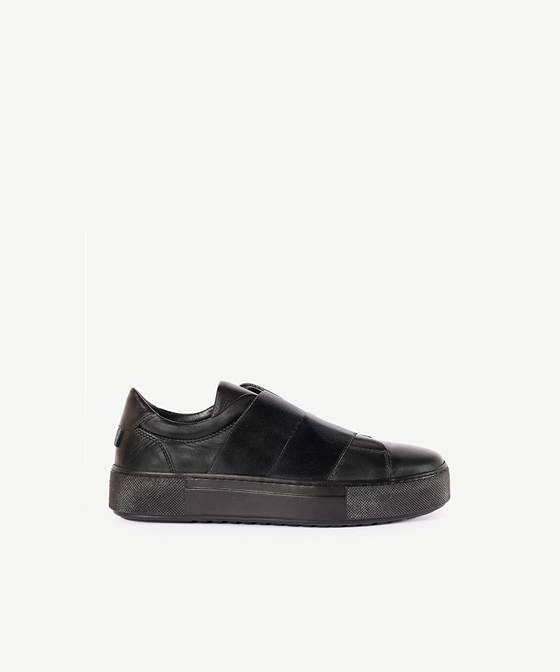 Lastikli Deri Sneaker