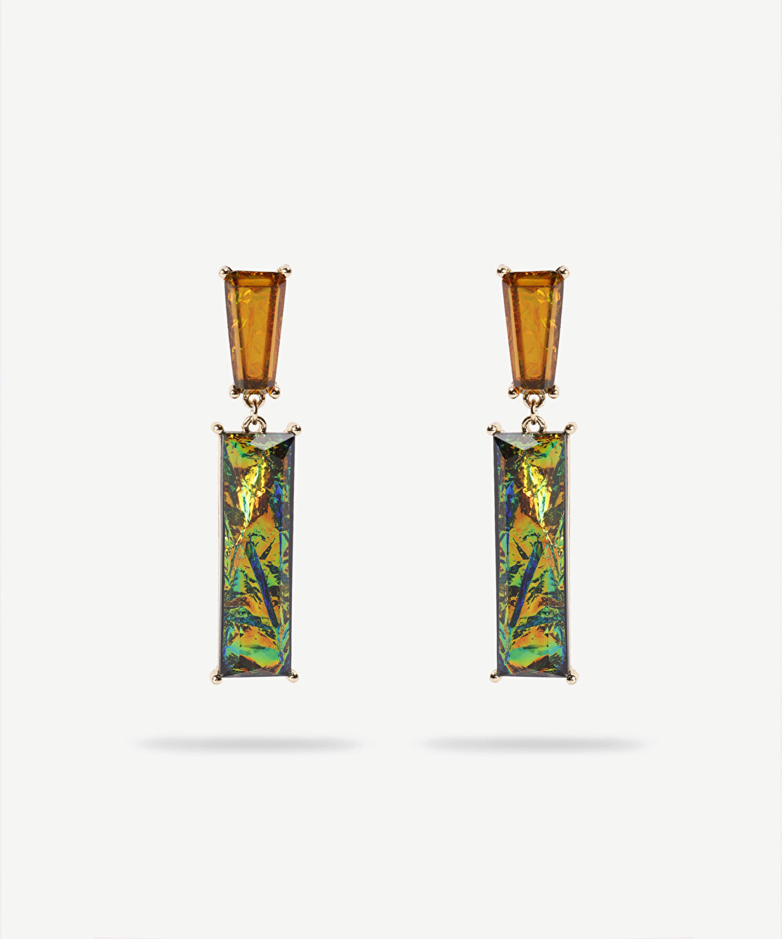 Gold Parıltılı Küpe