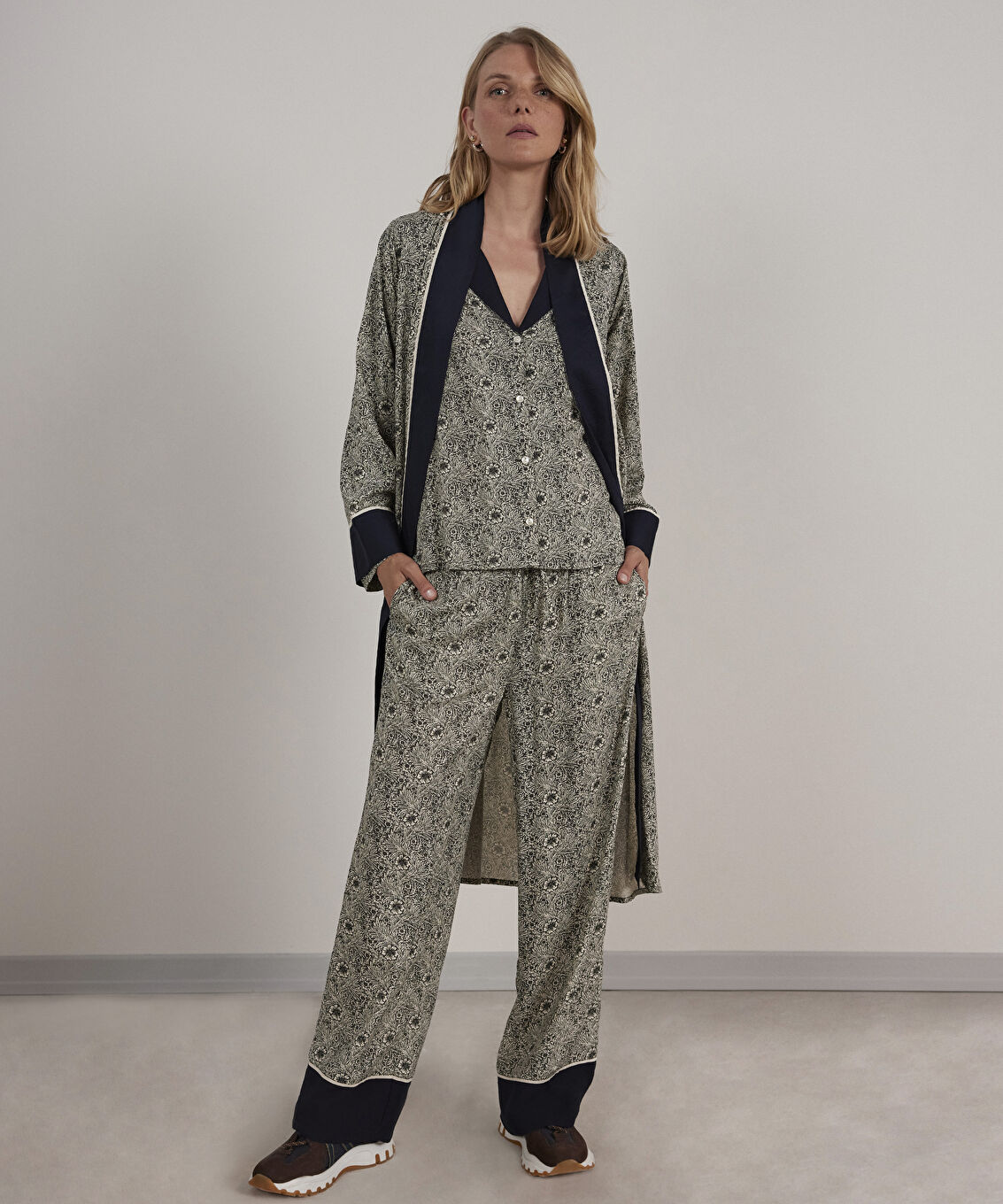 Kontrast Detaylı Pijama Altı