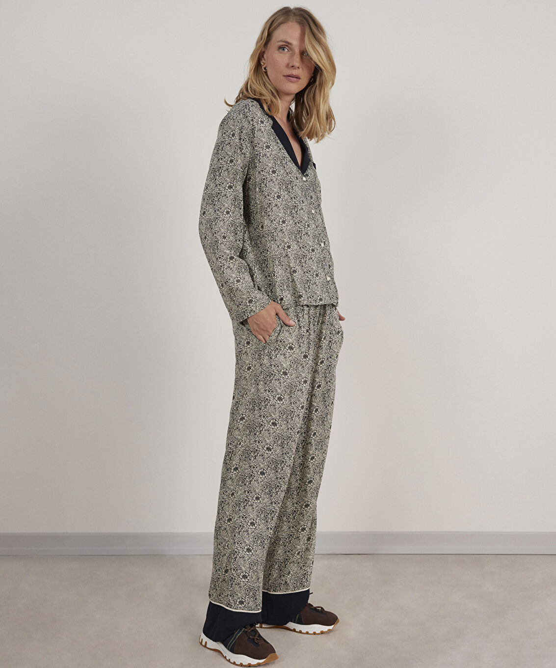 Kontrast Detaylı Pijama Altı