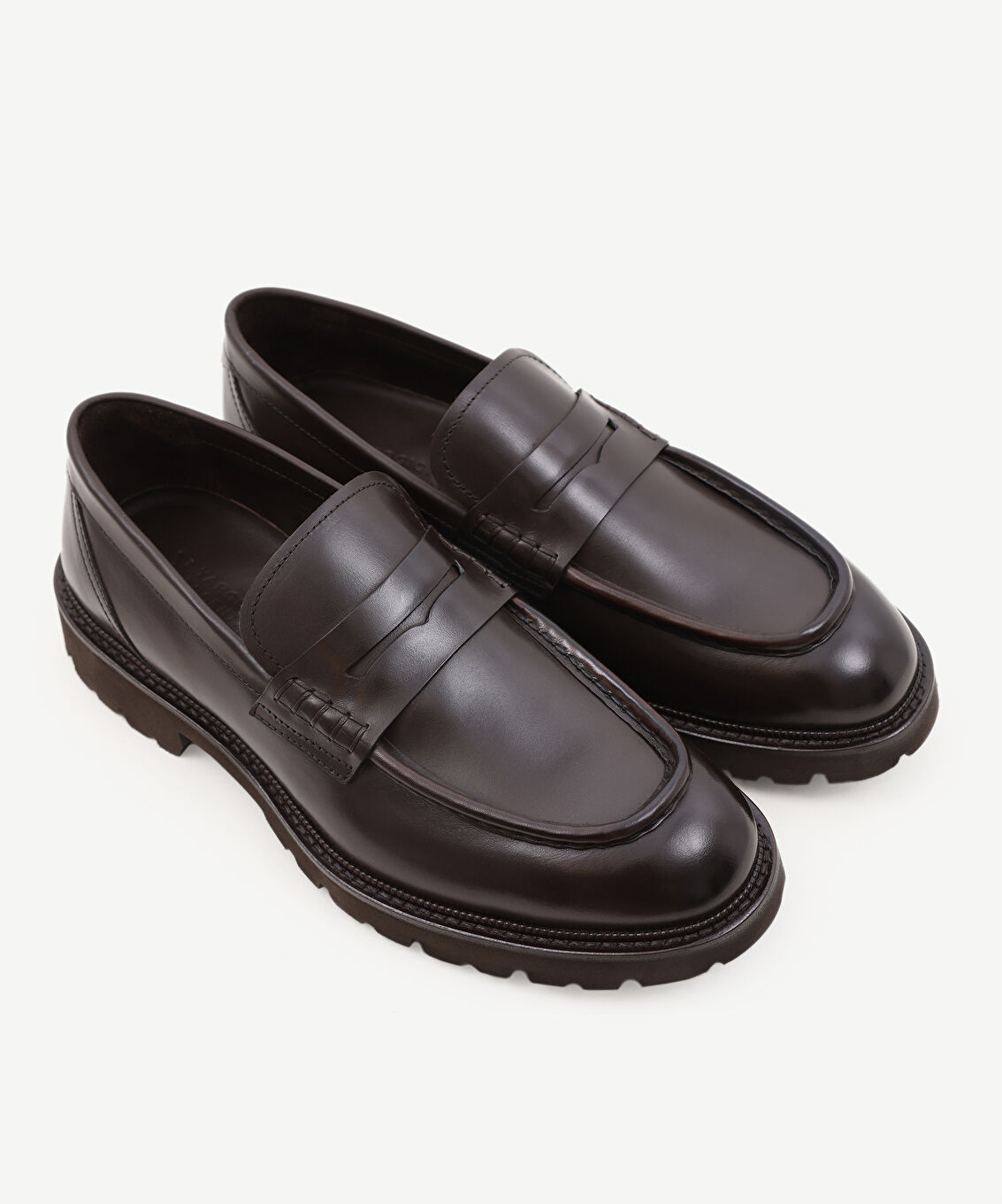 KALIN TABANLI DERİ LOAFER