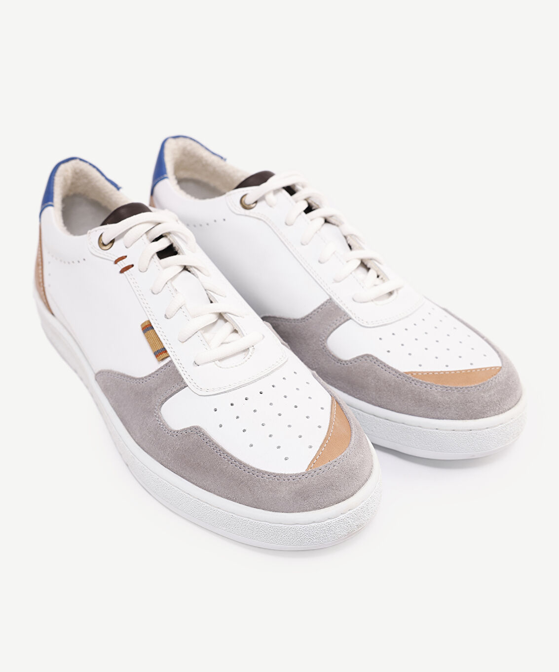 Retro Görünümlü Deri Spor Sneakers
