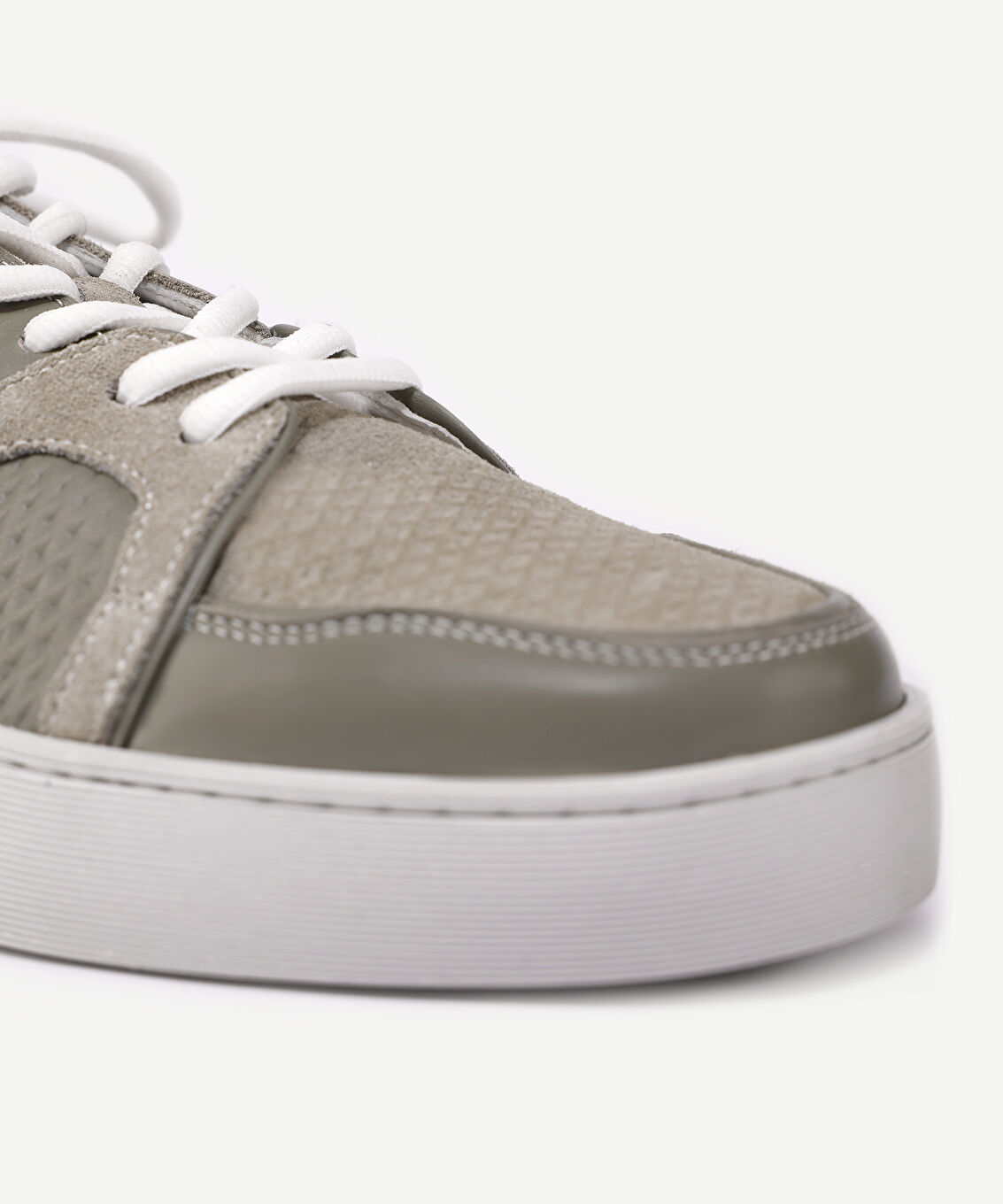 Deri-Süet Detaylı Sneaker