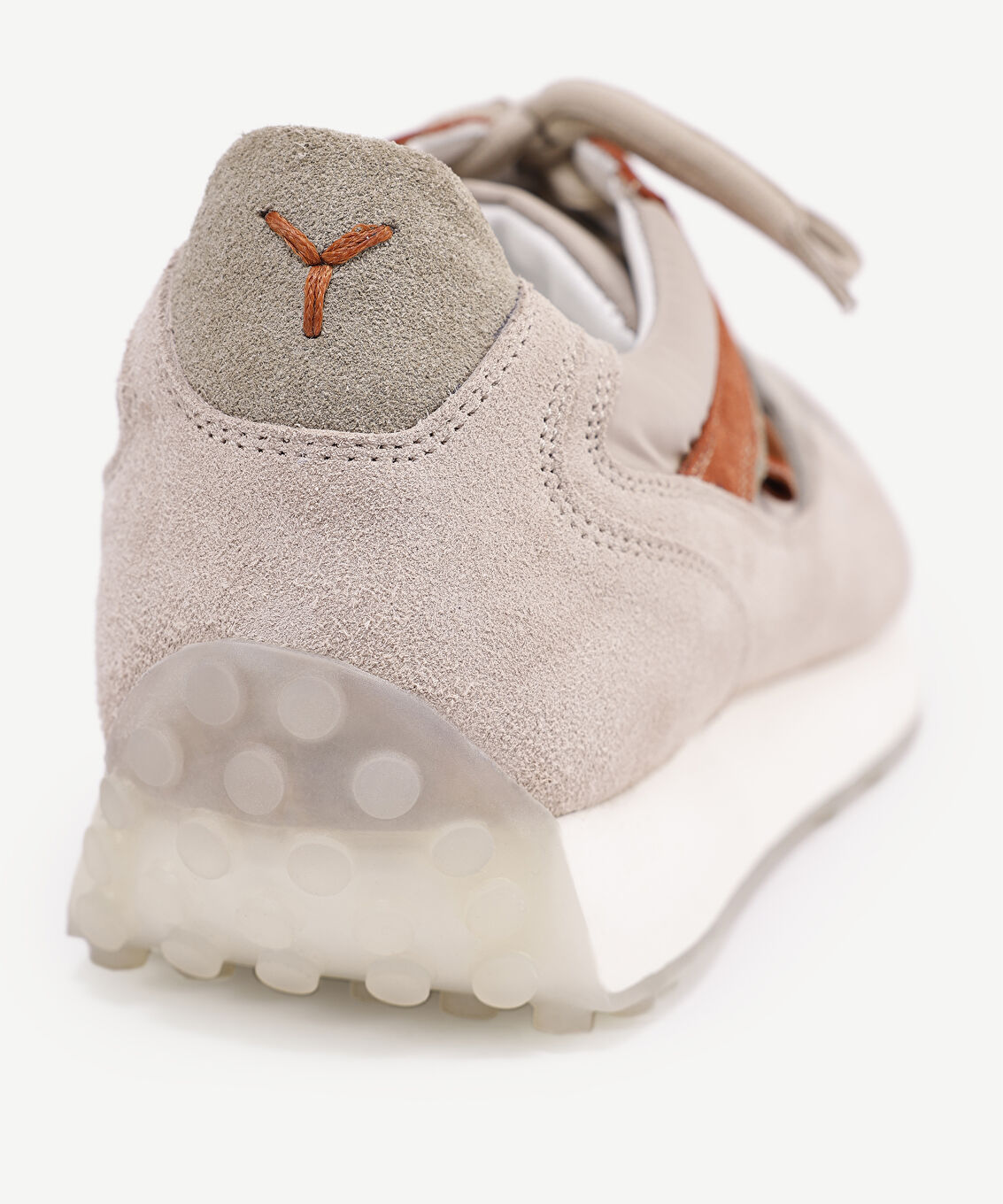 Kumaş Detaylı Deri Sneaker