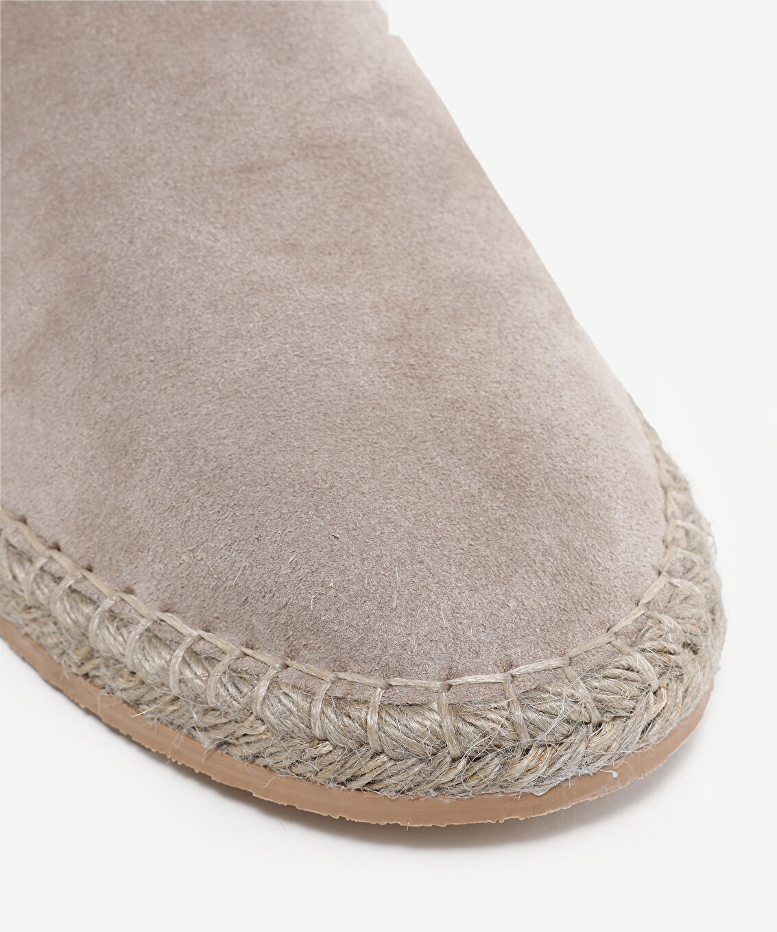 RENK DETAYLI DERİ ESPADRİL