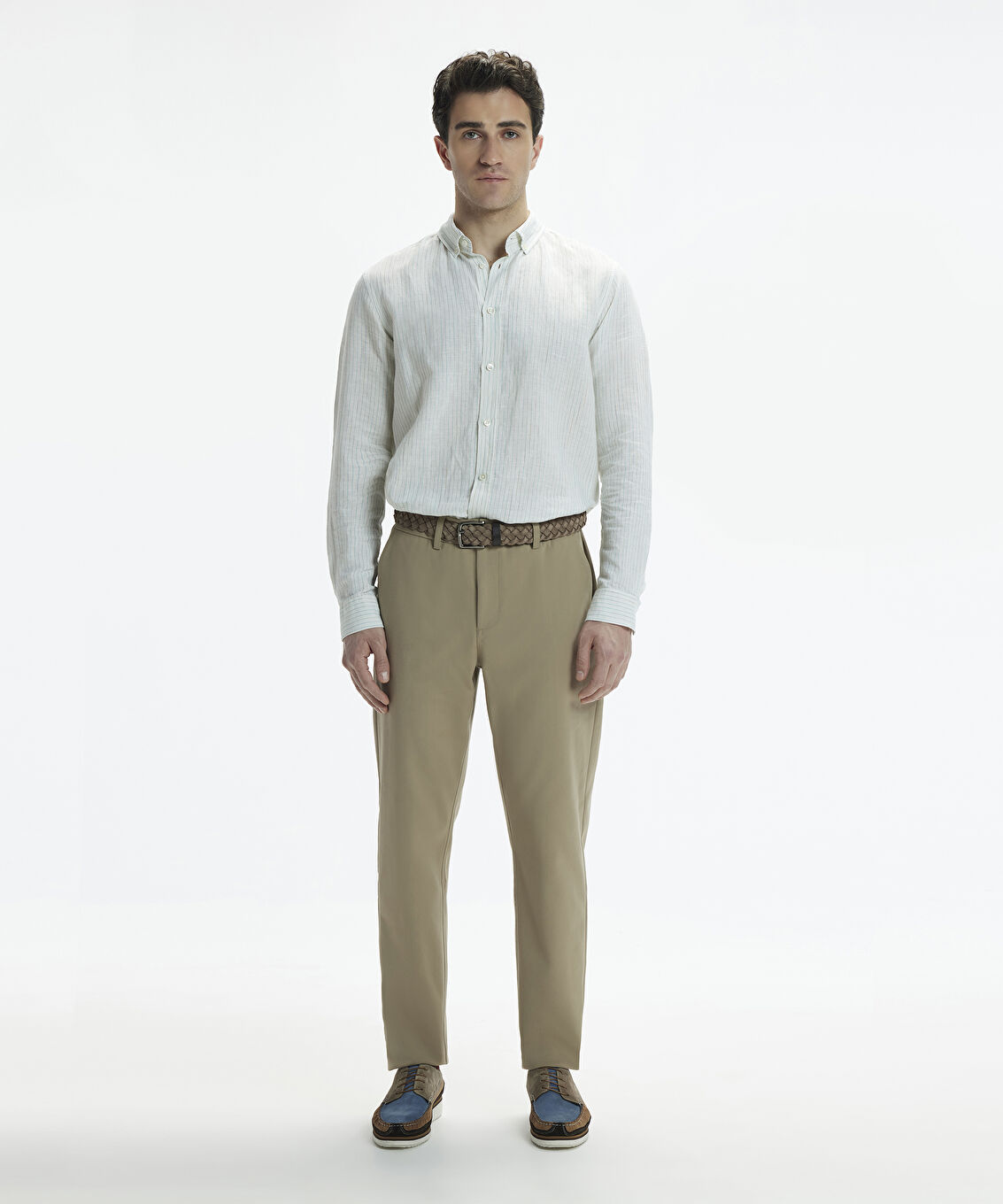 Straight Fit Boru Paça Pantolon