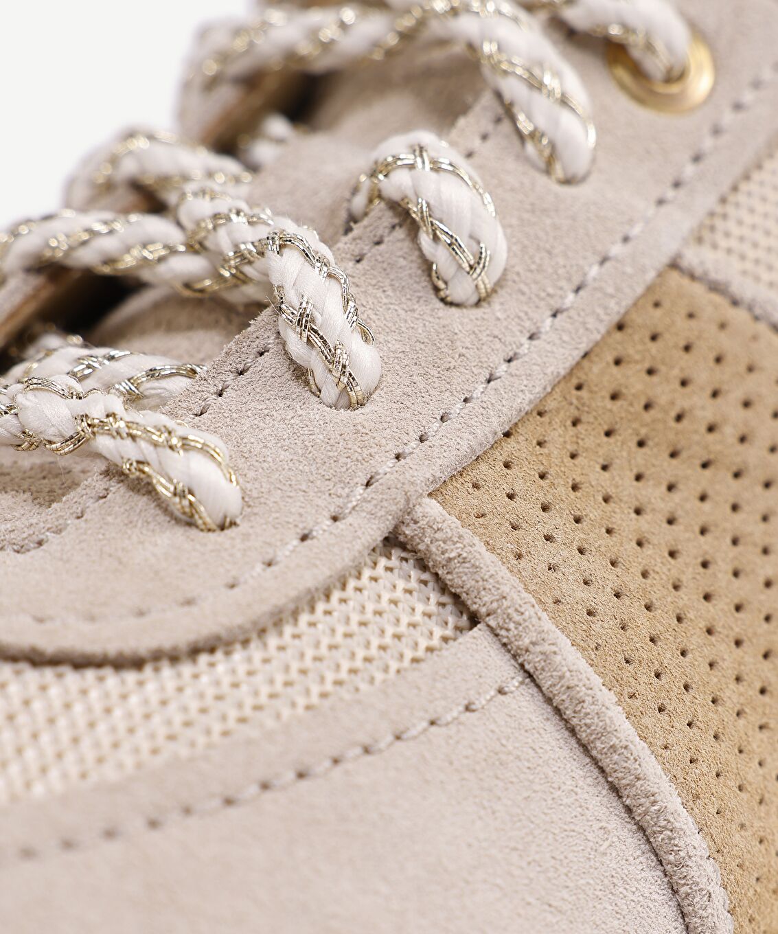 FİLE DETAYLI DERİ SNEAKERS