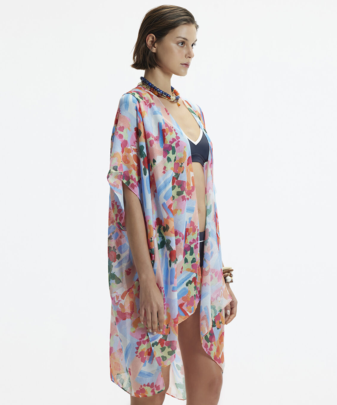 Desenli Kimono
