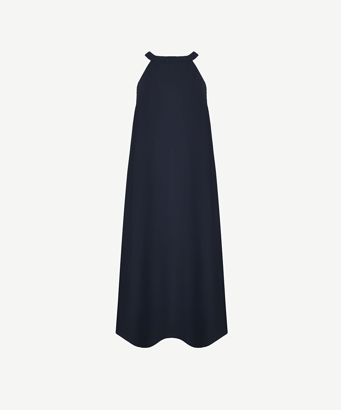 Halter Yaka Midi Boy Elbise