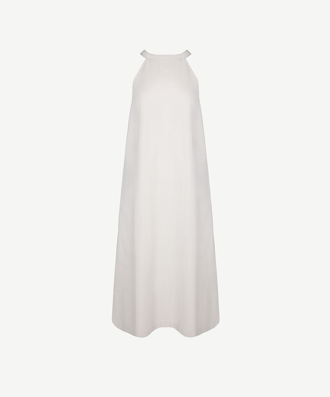 Halter Yaka Midi Boy Elbise