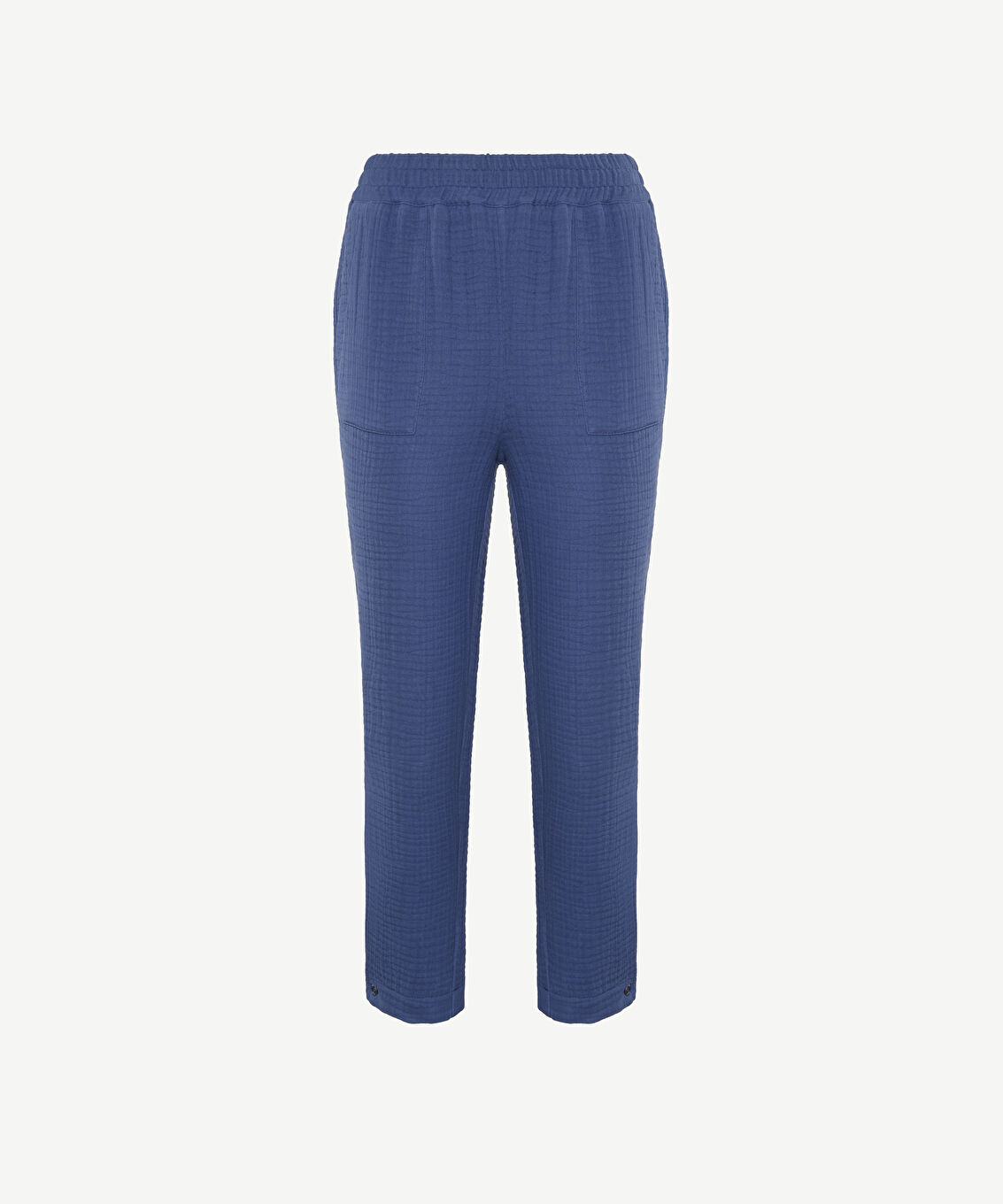 Düz Kesim Beli Lastikli Pantolon