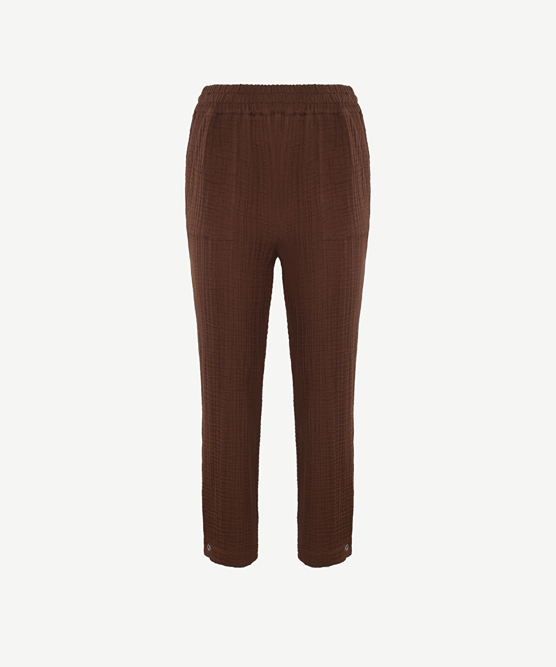 Düz Kesim Beli Lastikli Pantolon