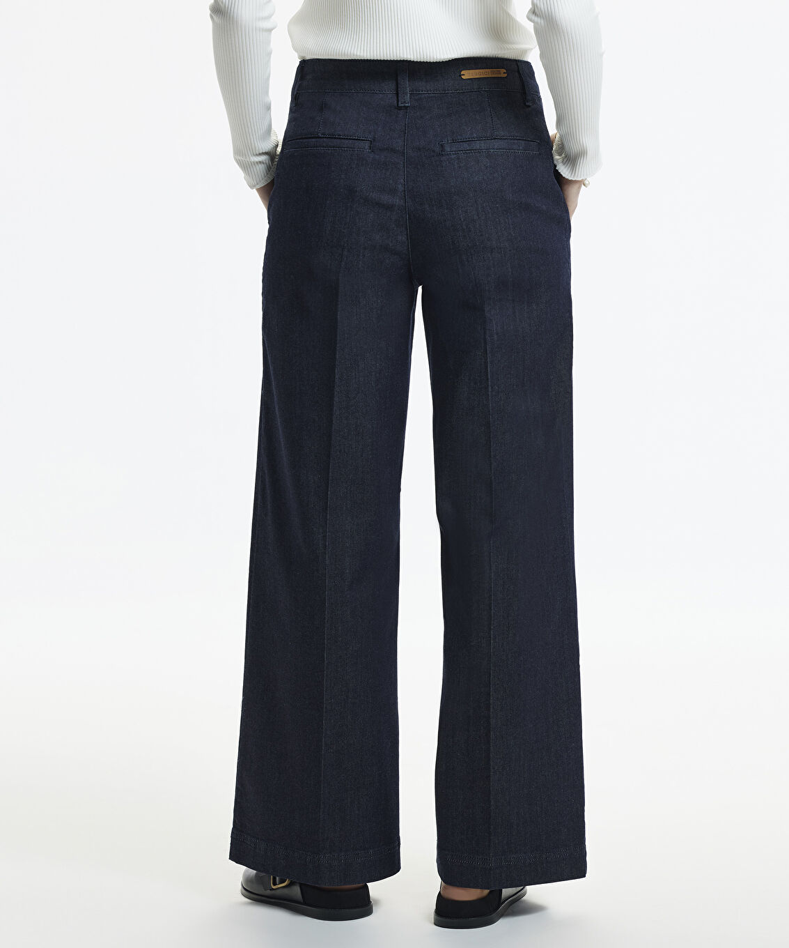 Geniş Paca Denim Pantolon