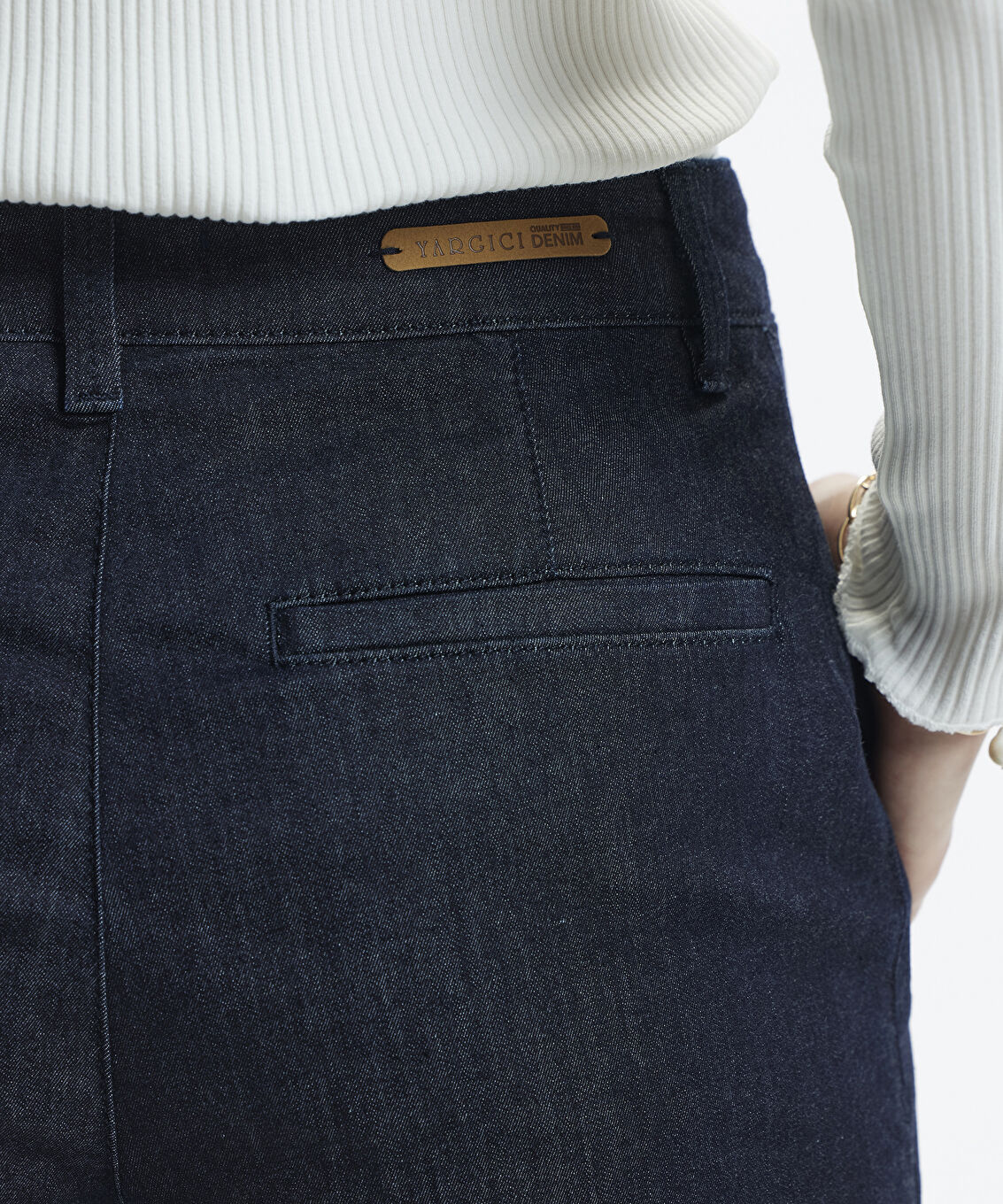 Geniş Paca Denim Pantolon