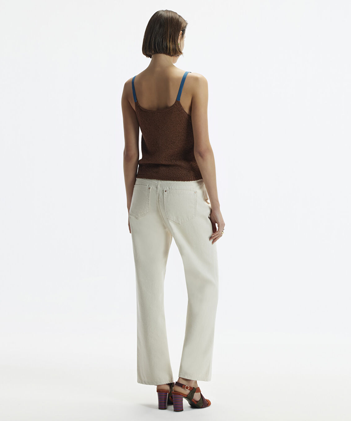 Kemer Detaylı Cropeed Fit Non-Denim Pantolon