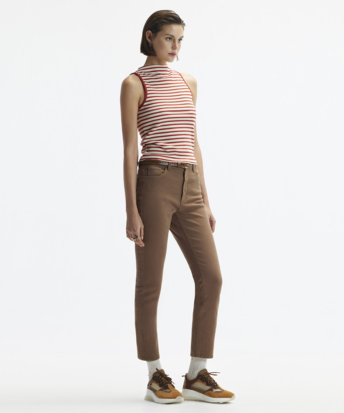 Skinny Fit Non Denim Pantolon