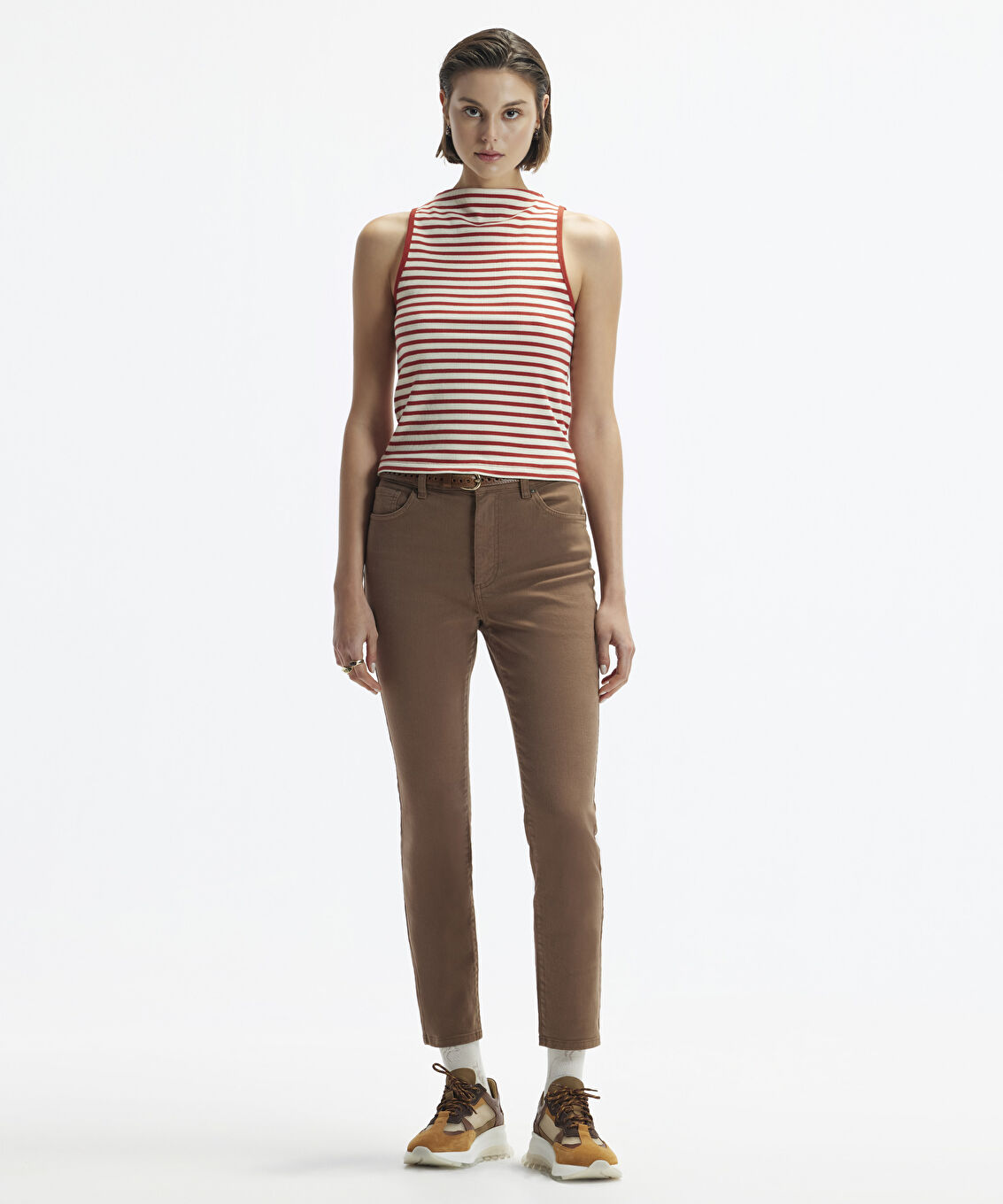 Skinny Fit Non Denim Pantolon