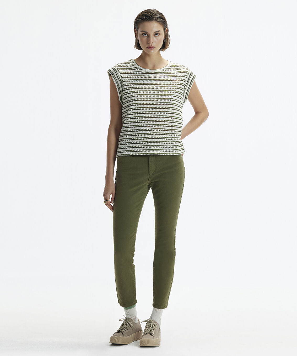 Skinny Fit Non Denim Pantolon