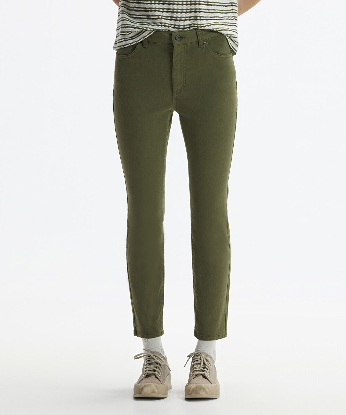 Skinny Fit Non Denim Pantolon