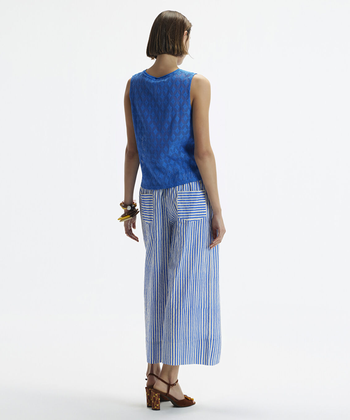 Culotte Fit Beli Bağlamalı Pantolon
