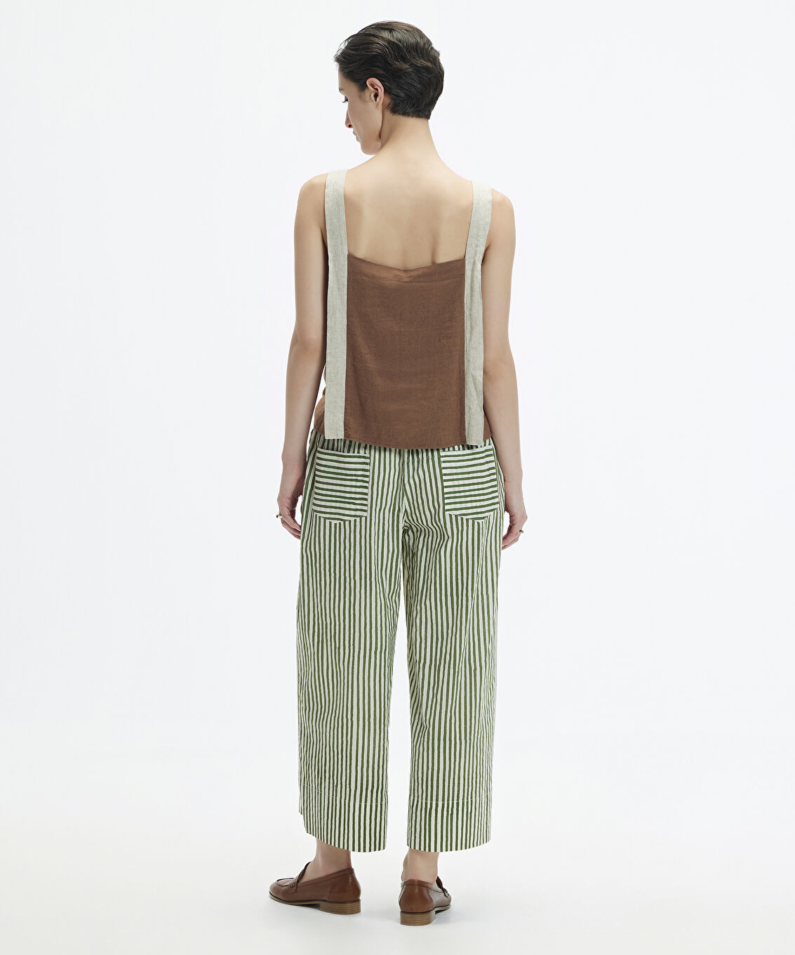 Culotte Fit Beli Bağlamalı Pantolon