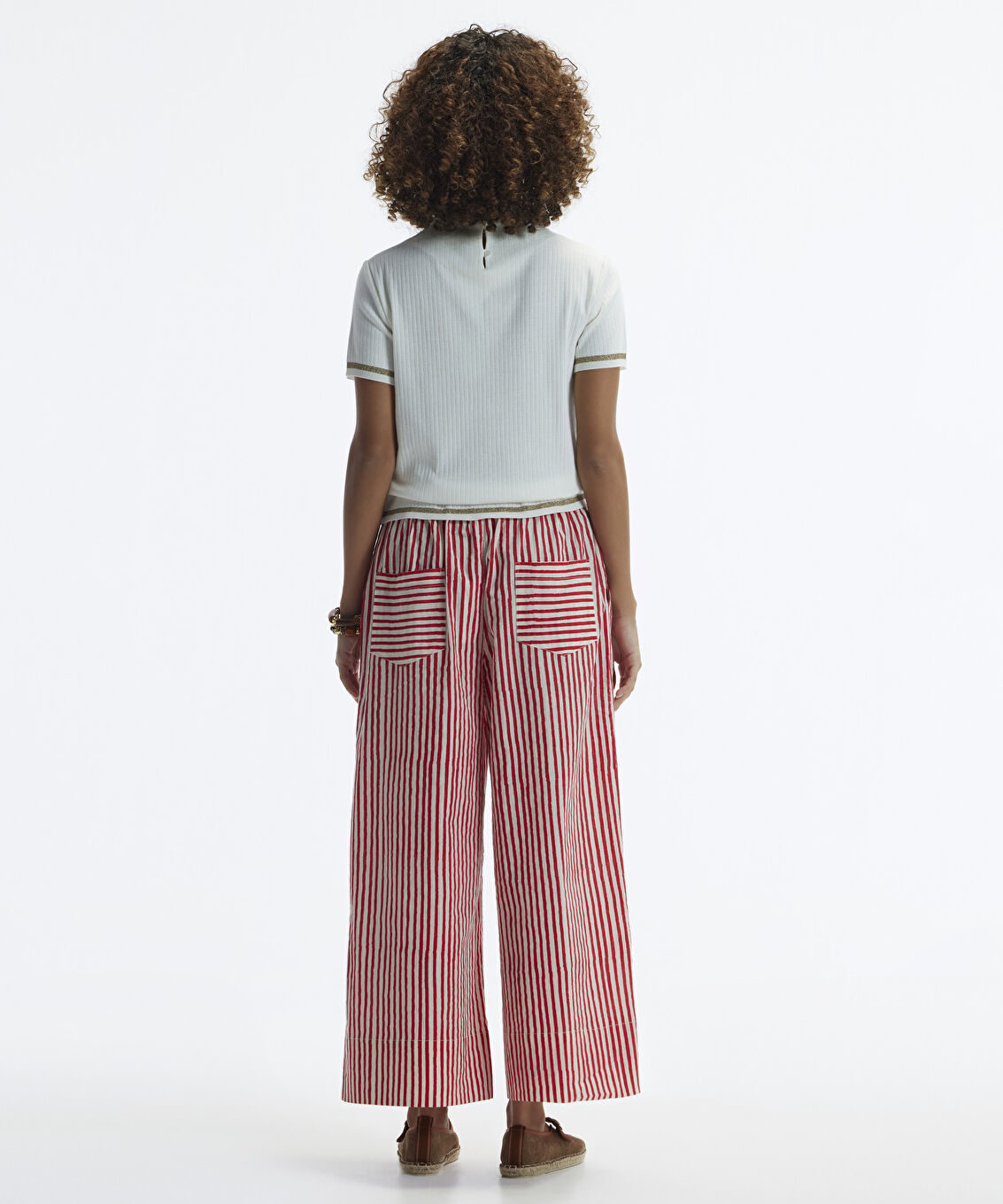 Culotte Fit Beli Bağlamalı Pantolon