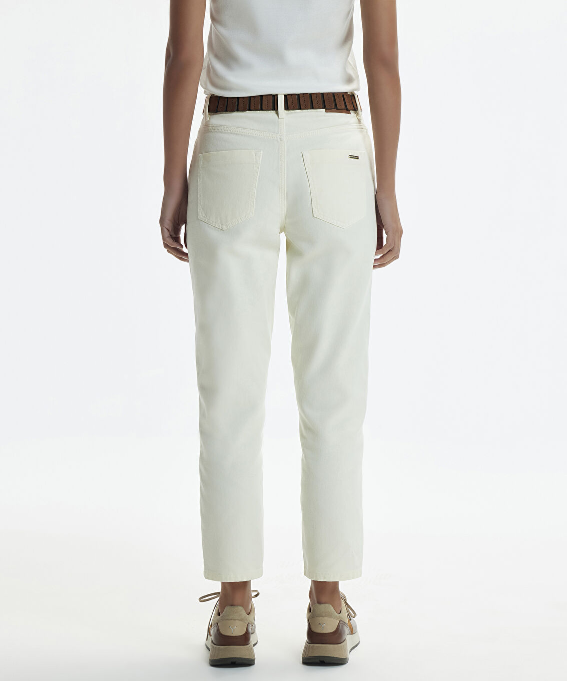 Düz Paça Denim Pantolon