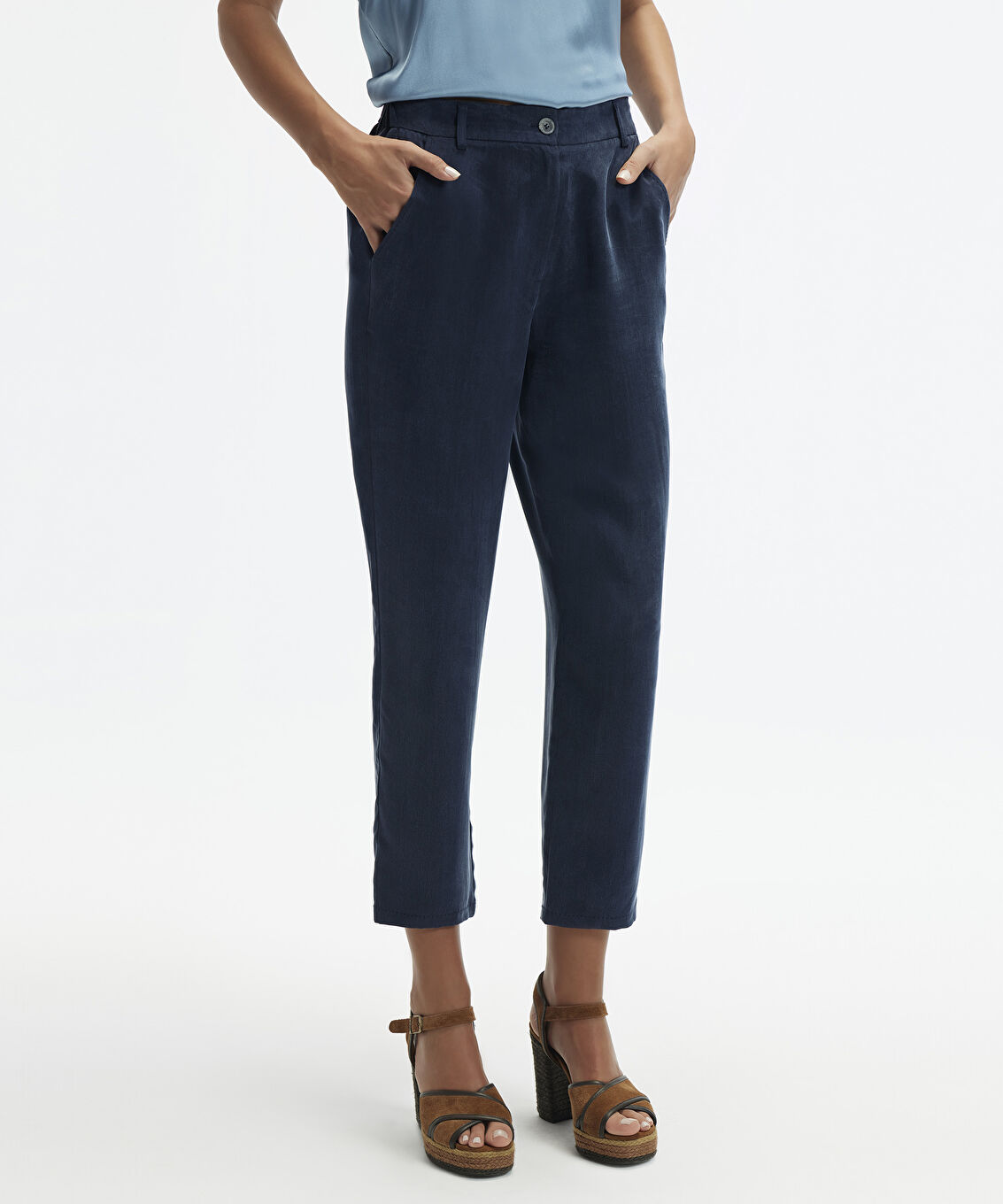 Dar Paça Cropped Pantolon