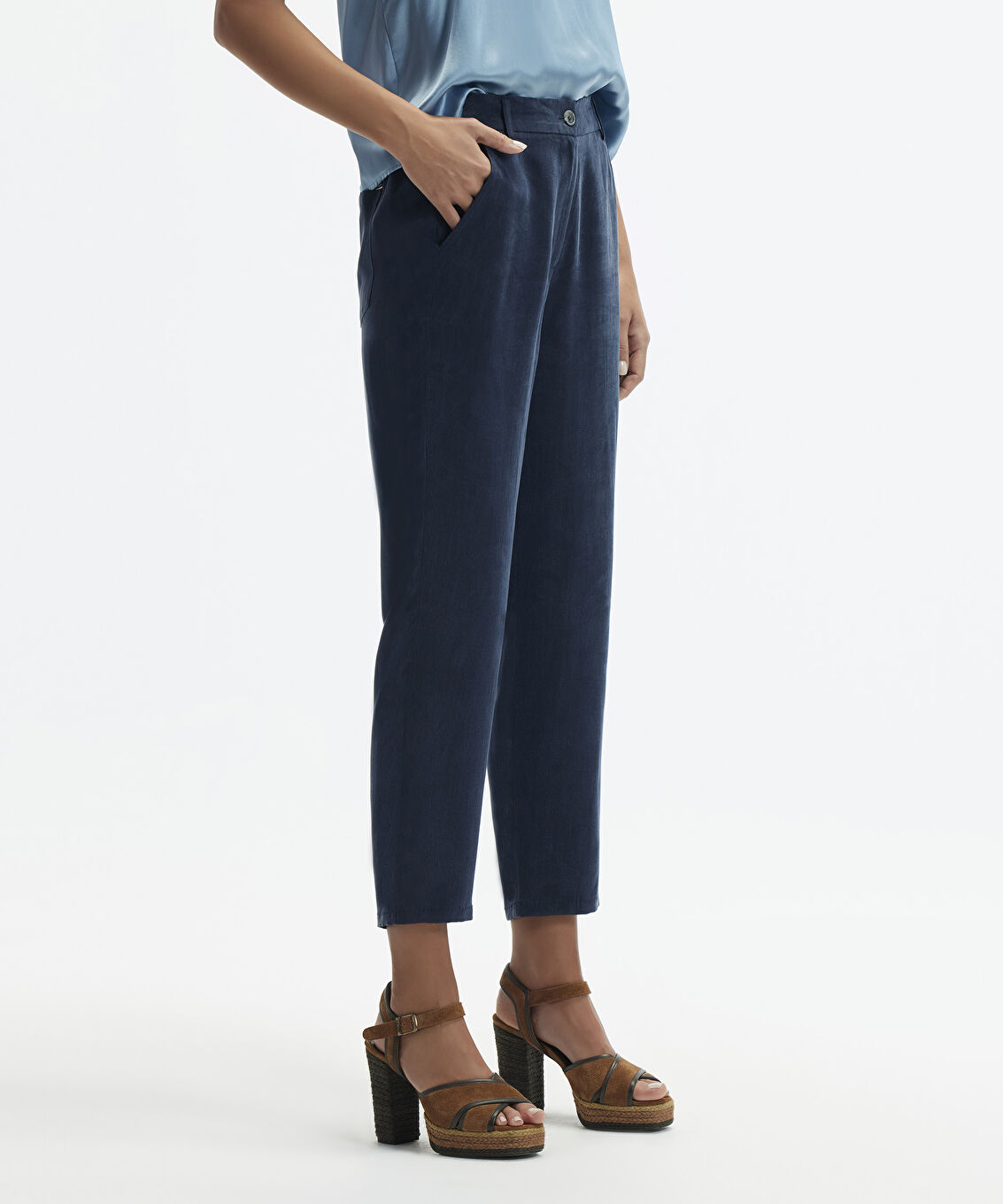 Dar Paça Cropped Pantolon