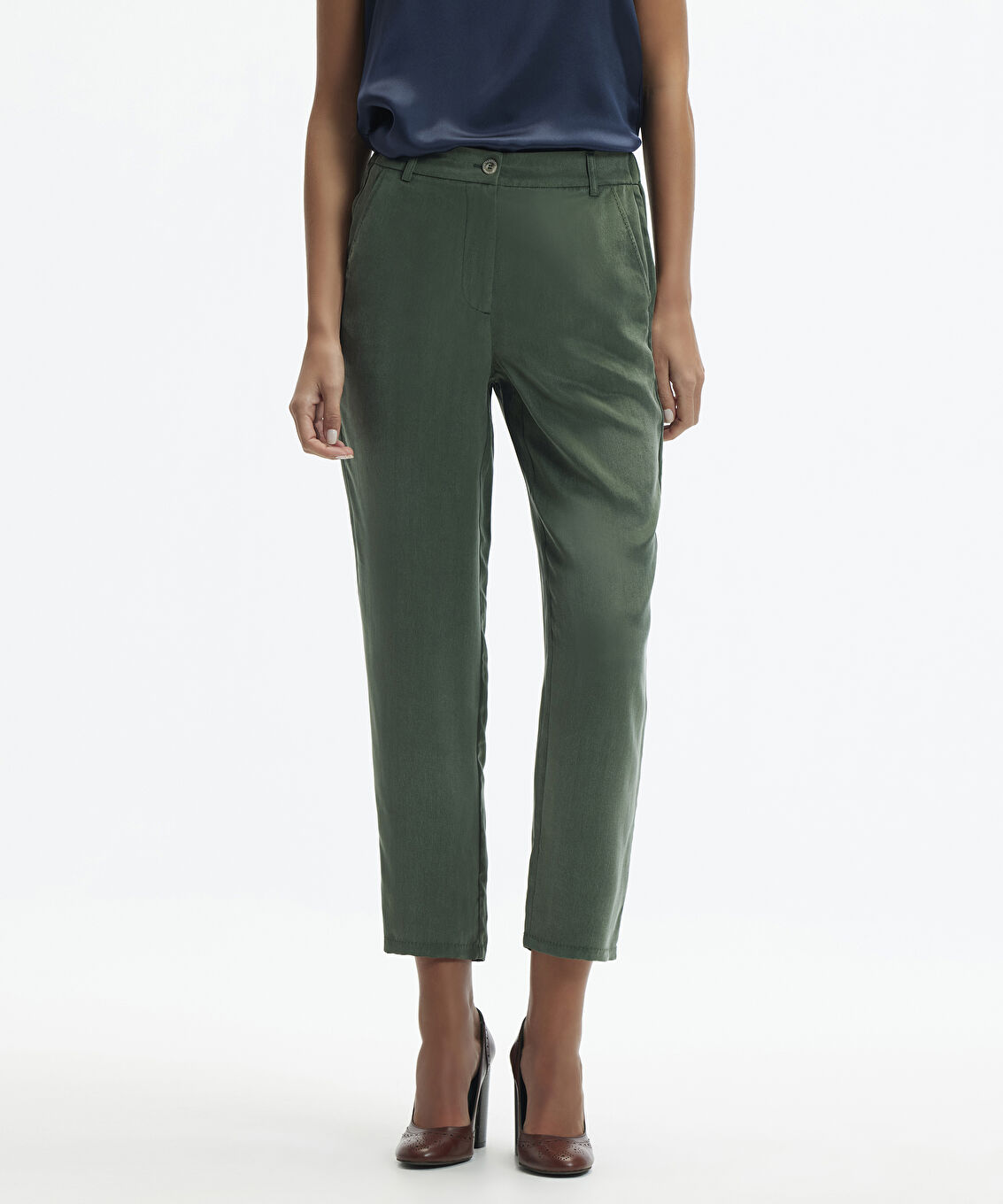 Dar Paça Cropped Pantolon
