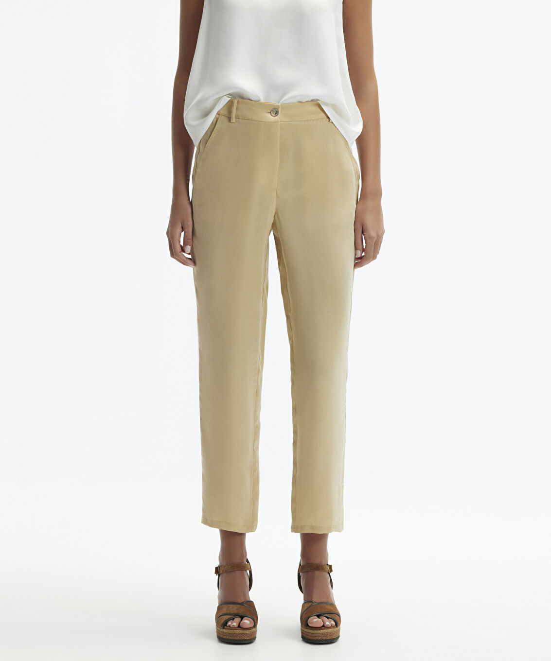 Dar Paça Cropped Pantolon