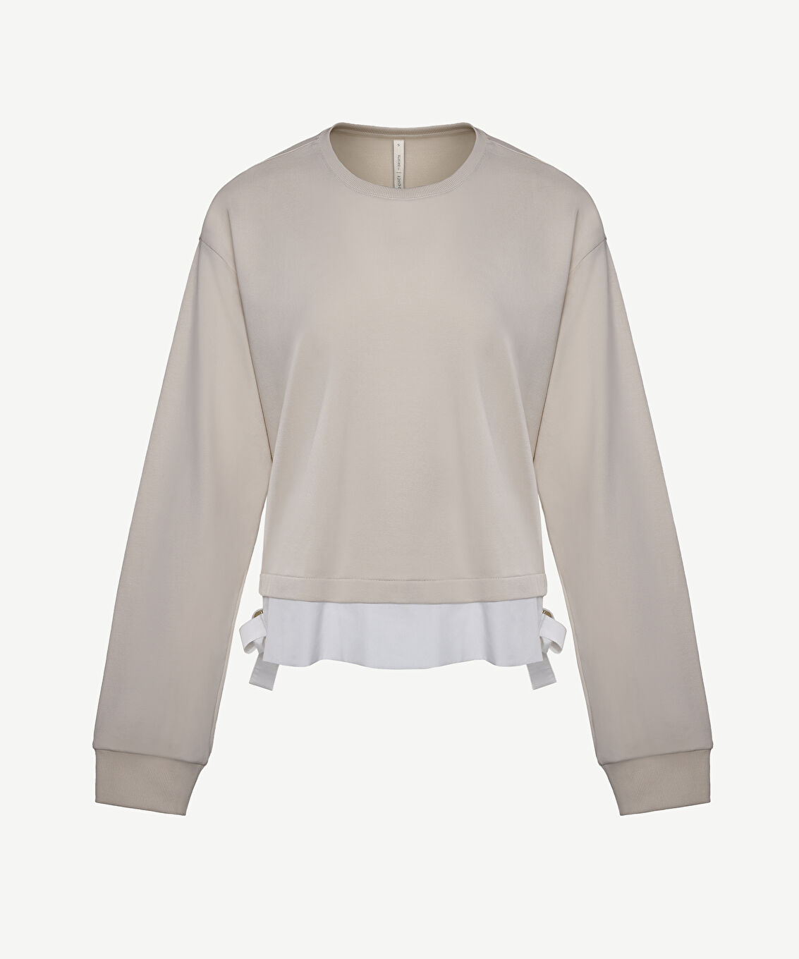 Kontrast Detaylı Sweatshirt