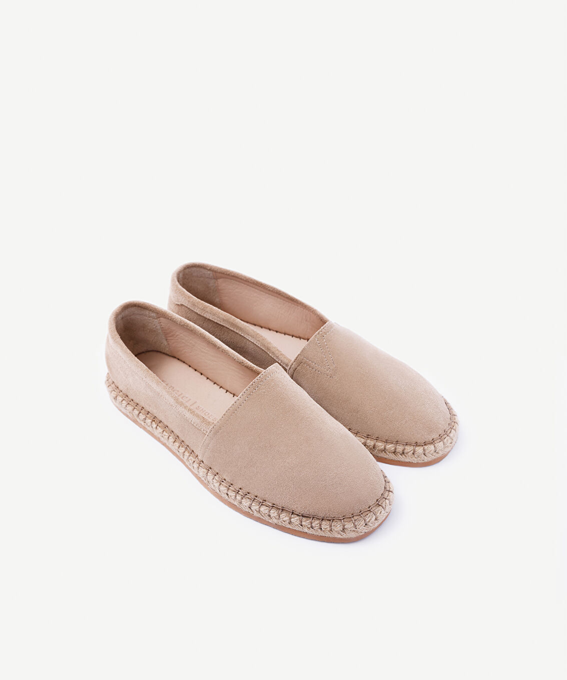 Jüt Tabanlı Deri Espadril
