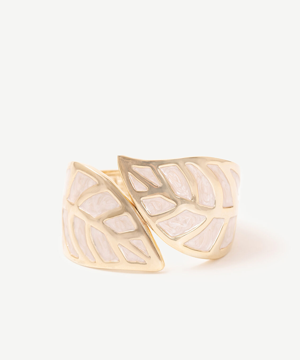 Yaprak Formlu Cuff Bileklik