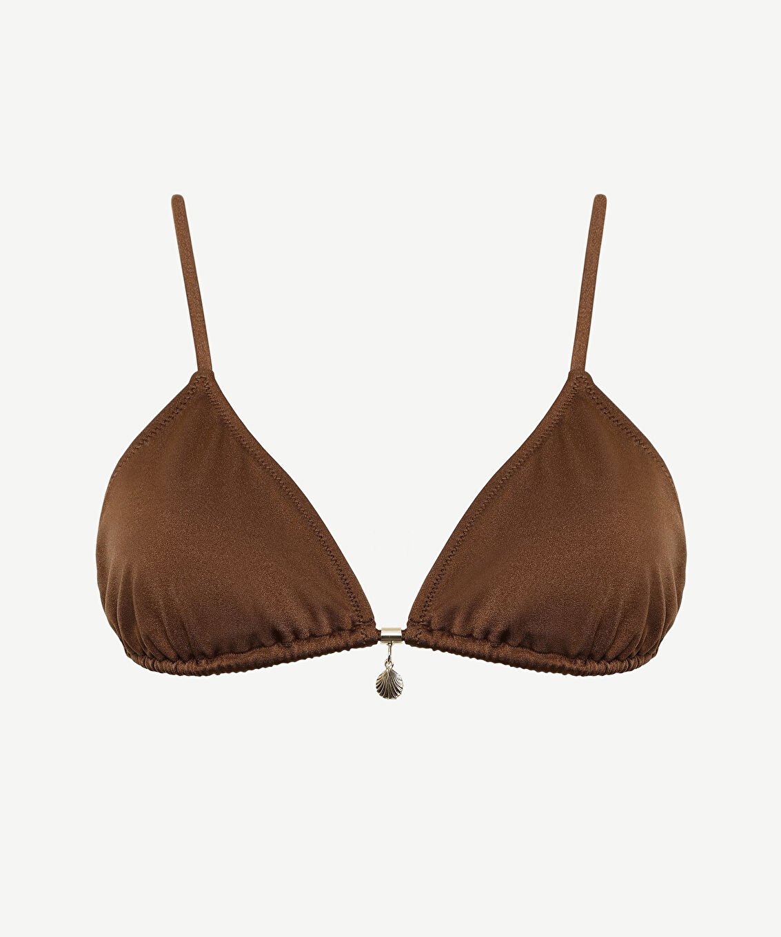 Boncuk Detaylı Üçgen Bikini Üst