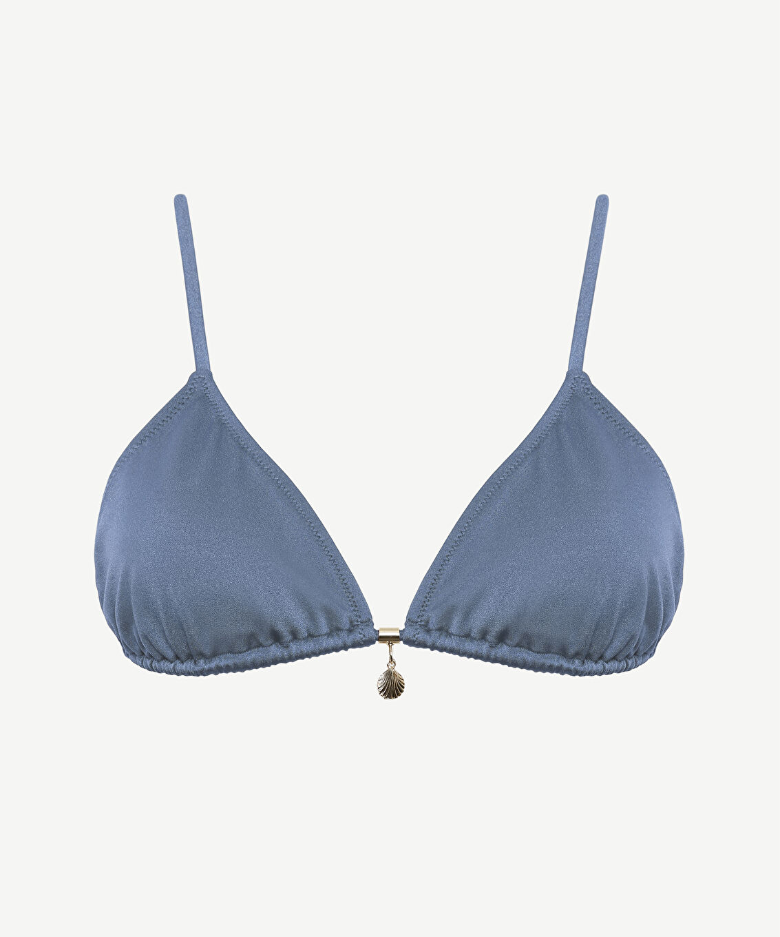 Boncuk Detaylı Üçgen Bikini Üst