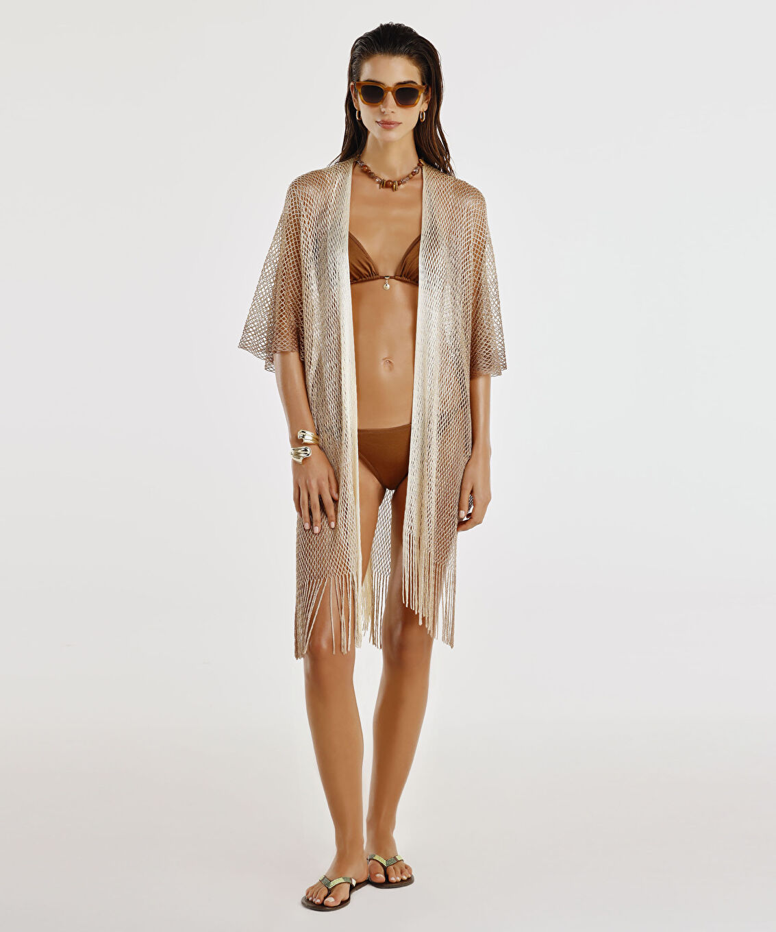 Püskül Detayli Beachwear Tunik