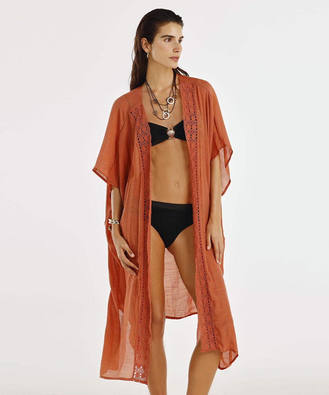 Crochet Detayli Beachwear Tunik