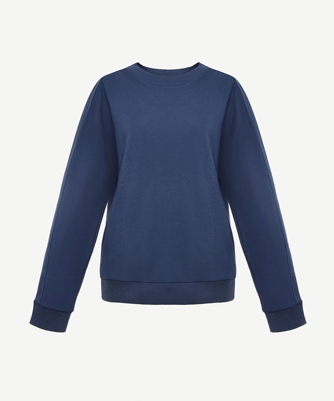 Cepli Bisiklet Yaka Sweatshirt