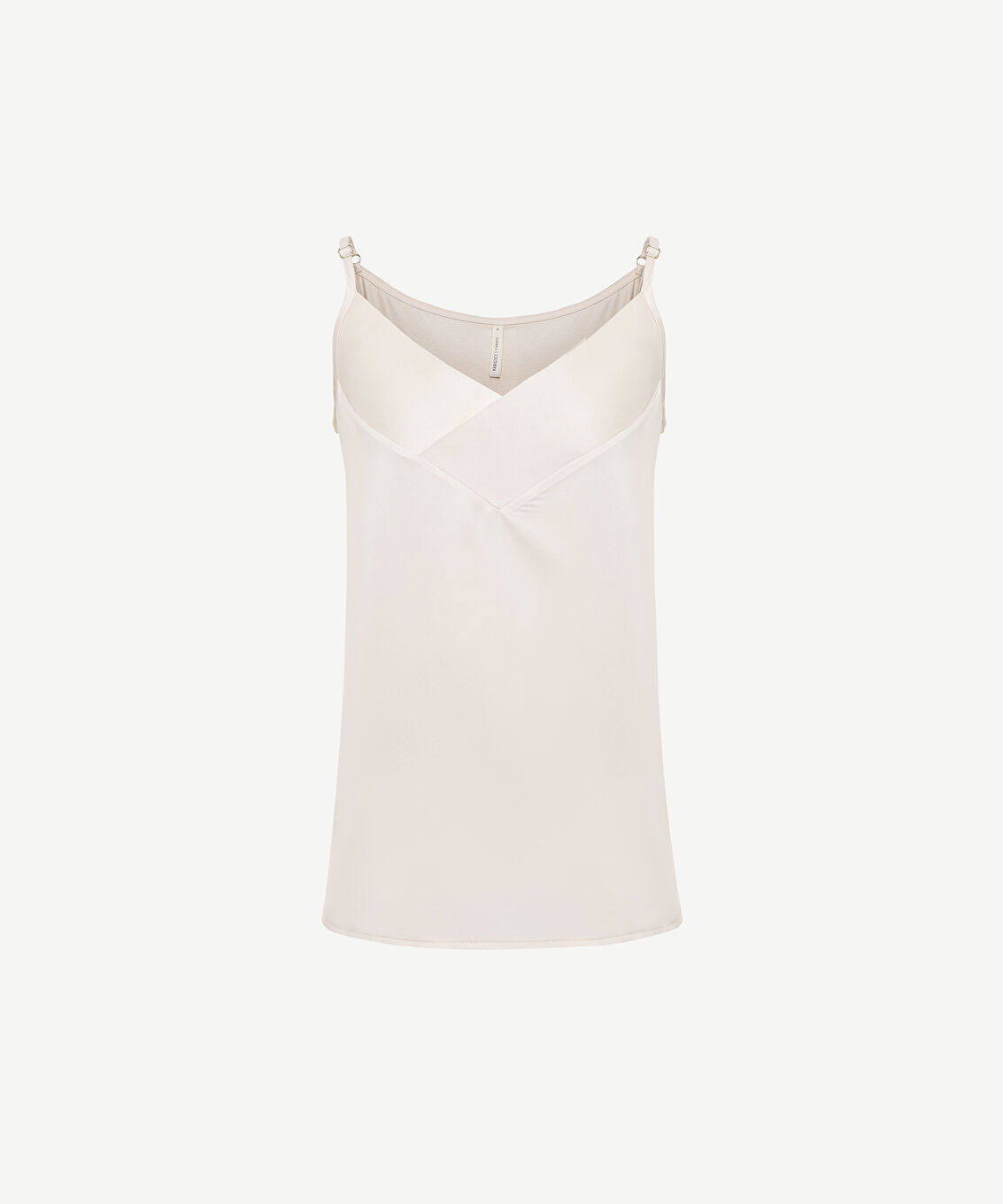 V Yaka Askılı T-shirt