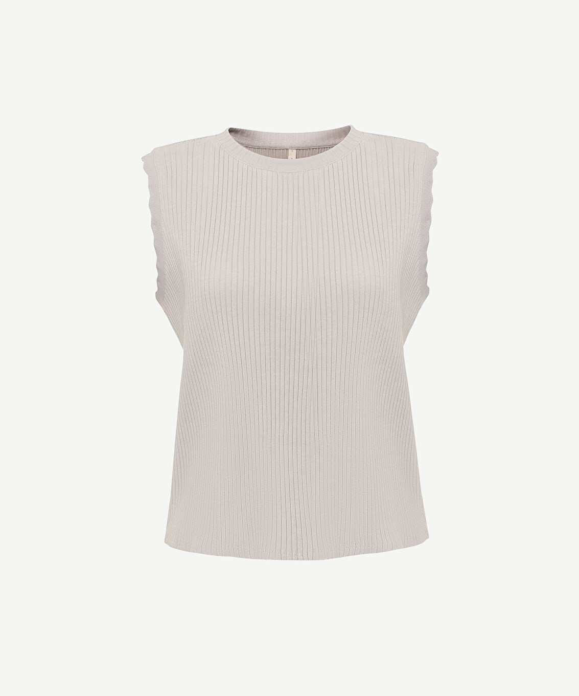 Bisiklet Yaka Kolsuz T-shirt