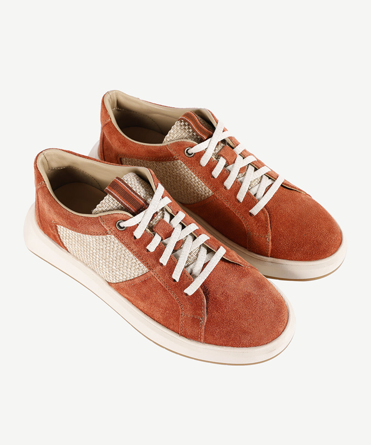 Yargıcı Kiremit Hasır Detaylı Sneaker 23KKAY4468S08540 | Yargıcı