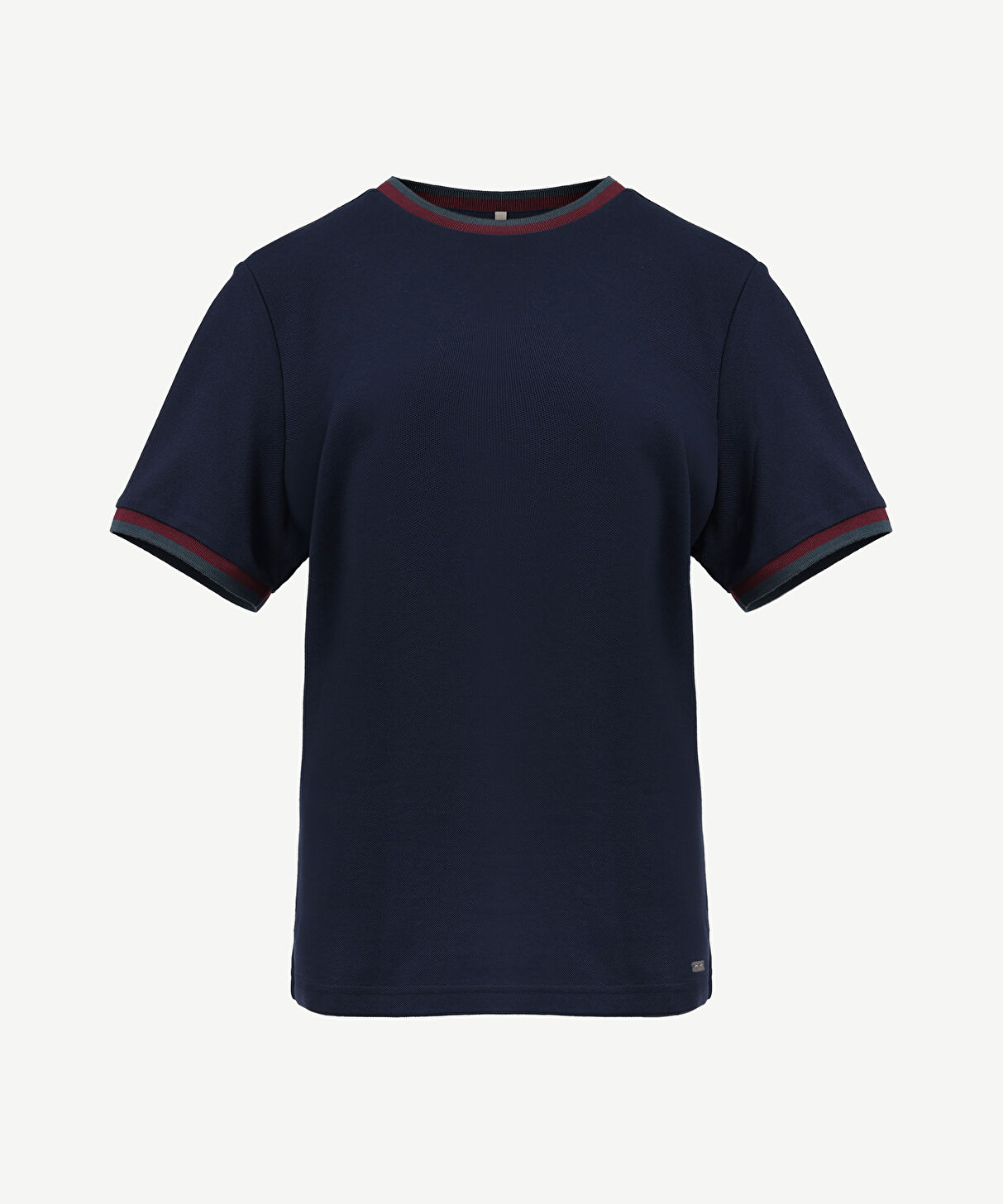 Yargıcı Lacivert Bisiklet Yakalı Erkek T-Shirt 24KETS9400X004XL