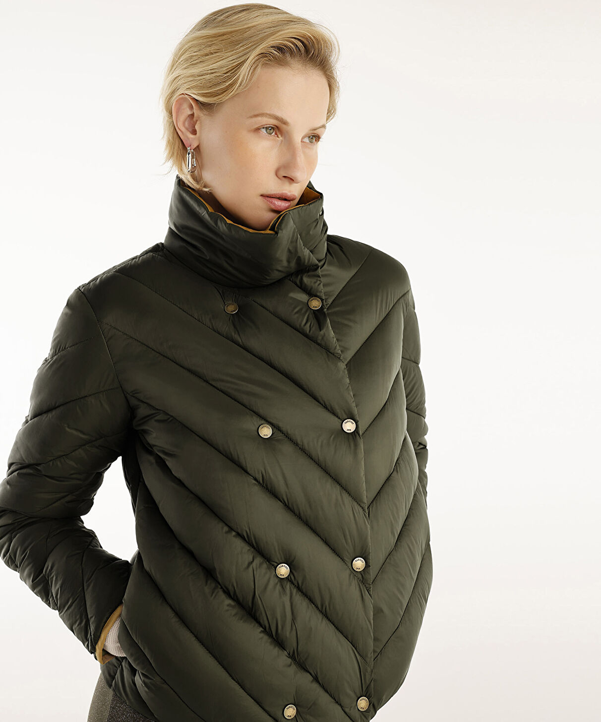 Yargıcı Haki Kruvaze Mont 24KKMT5103X007XL | Yargıcı