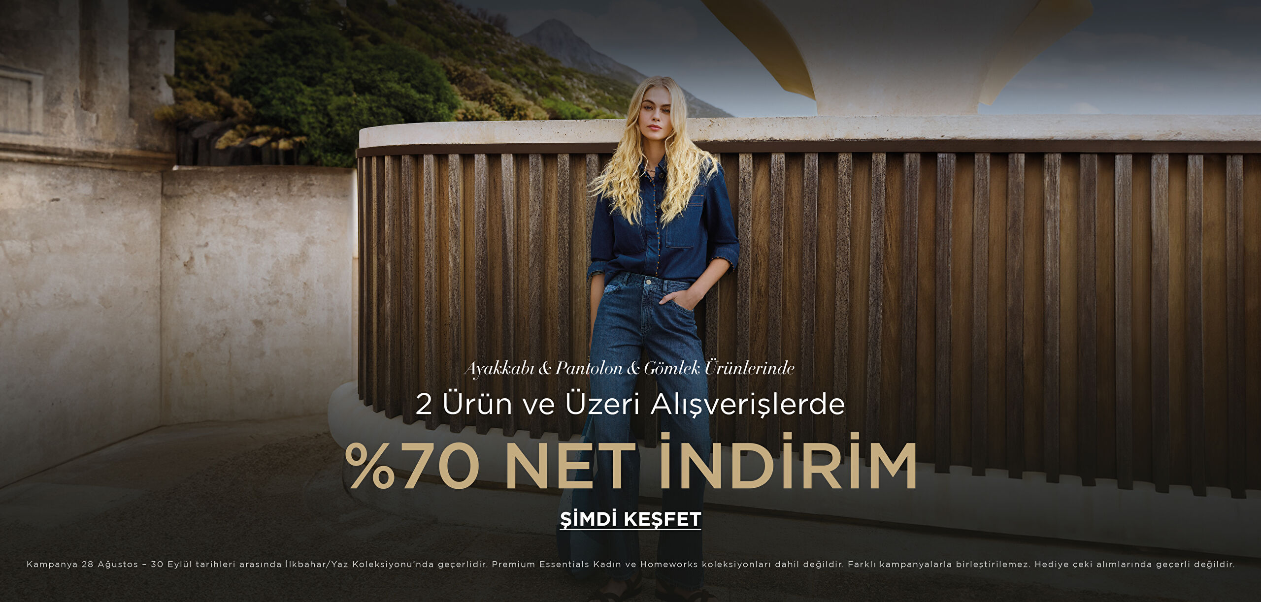 Ayakkabı Pantolon ve Gömleklerde 2 ve Üzeri Net 70