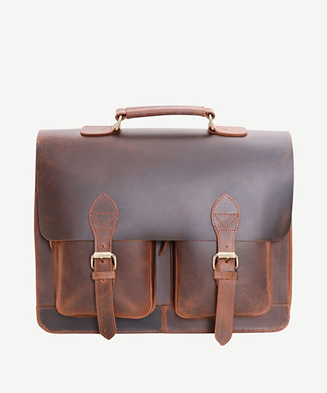 Crazy Deri Laptop Çantası