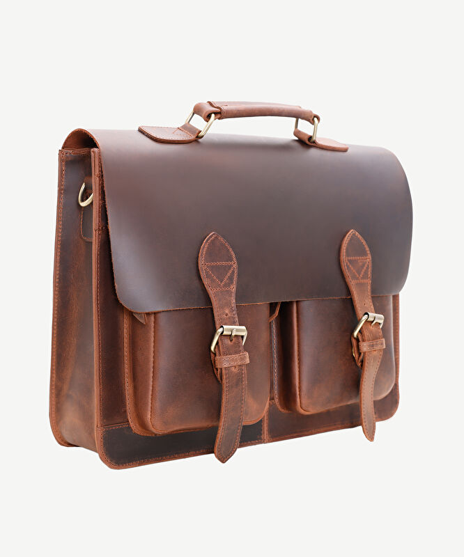 Crazy Deri Laptop Çantası