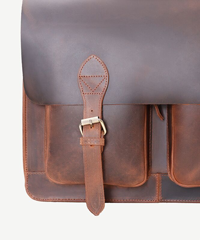 Crazy Deri Laptop Çantası