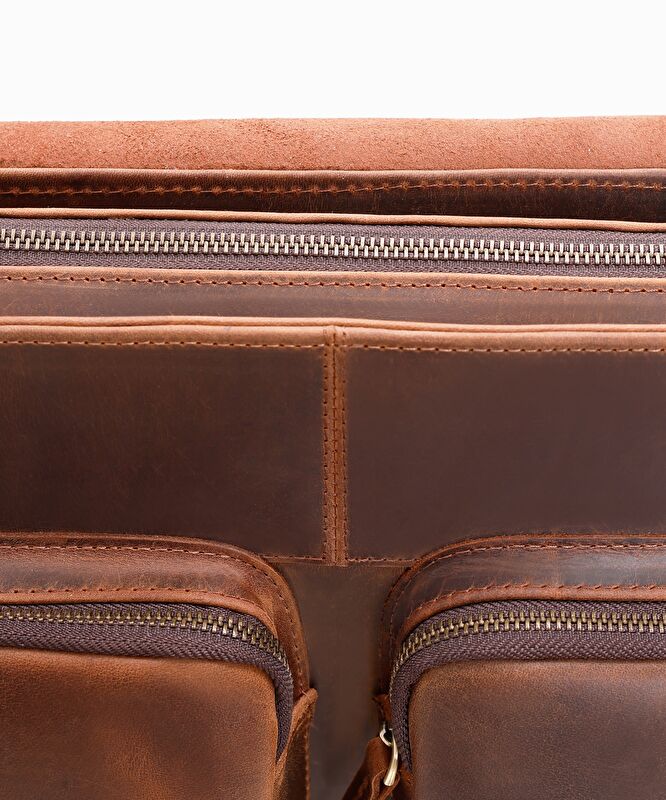 Crazy Deri Laptop Çantası