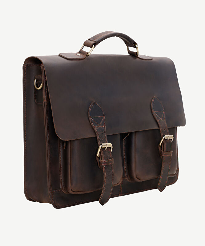 Crazy Deri Laptop Çantası